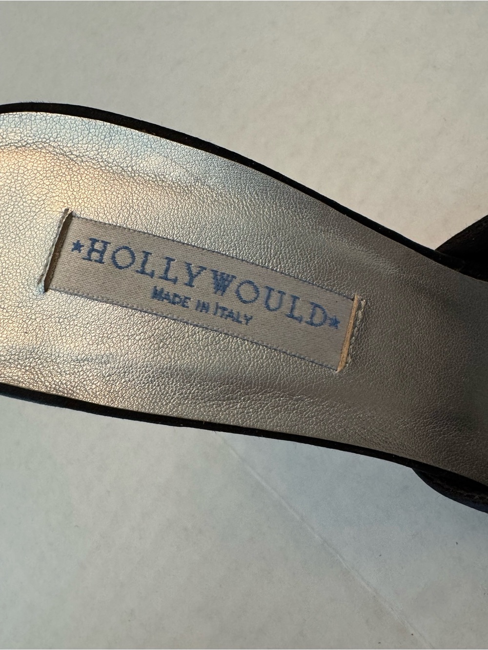 Hollywould Italian Baja Satin Stiletto Mules - Quiet Luxury Vintage EU 37 - Picture 4 of 12